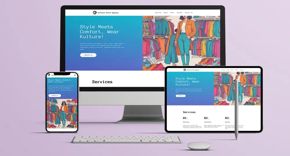 create a responsive landing page
