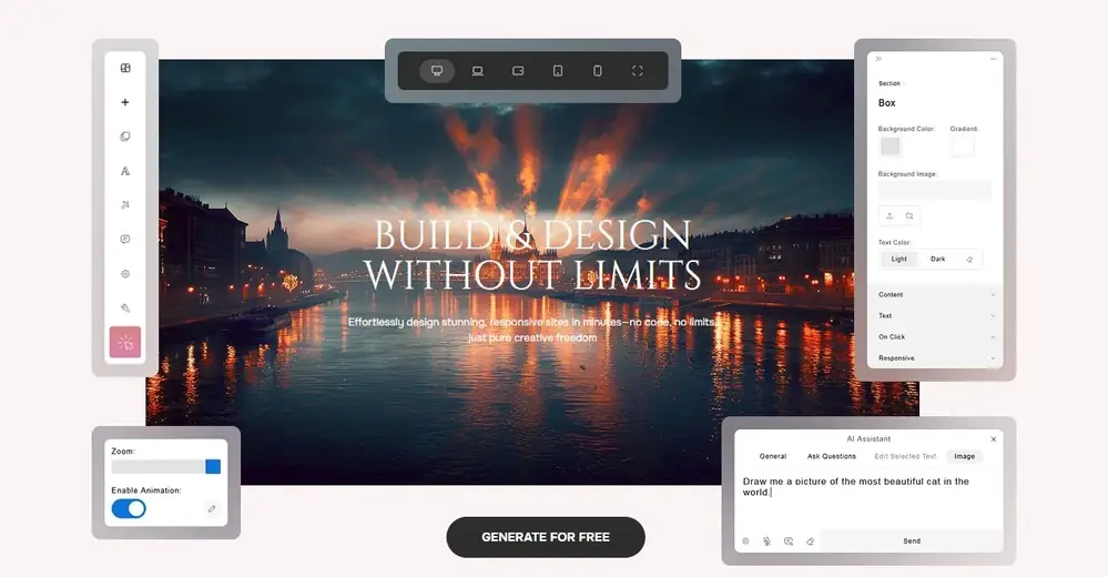 create website without code